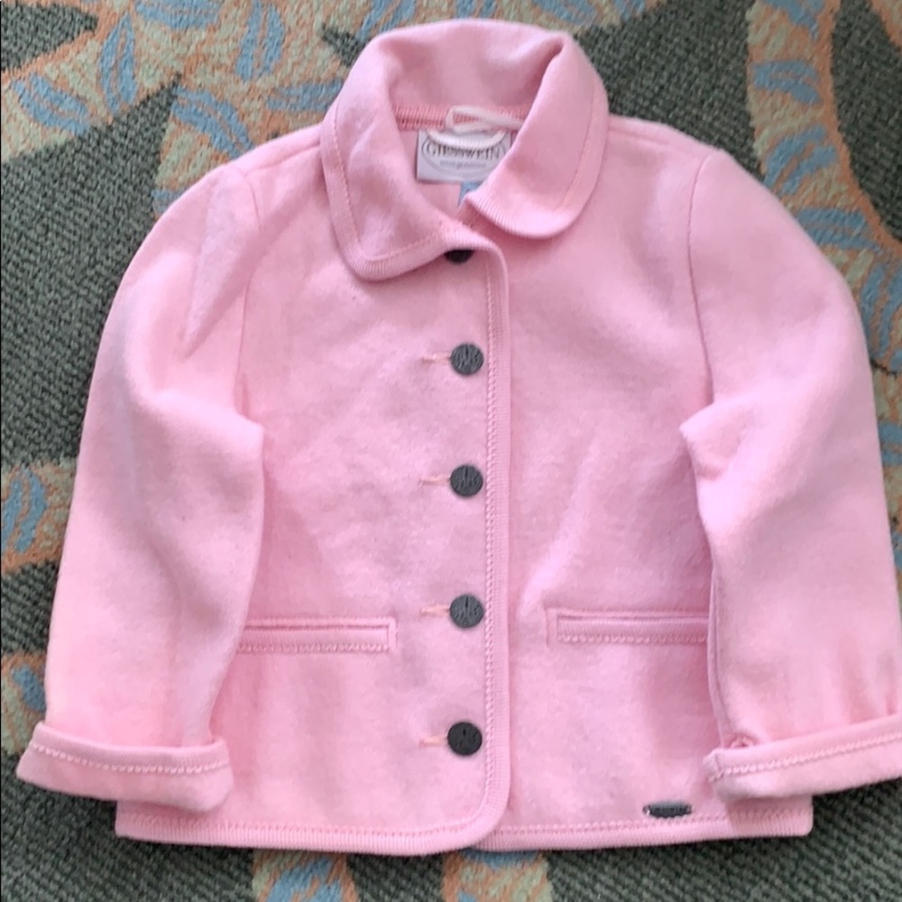 Toddler girls European wool lightweight jacket